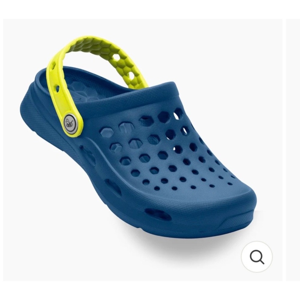 Joybees Kids Clog Sandals Blue Lime Green Slip On Water Shoes Size C4/5 NEW